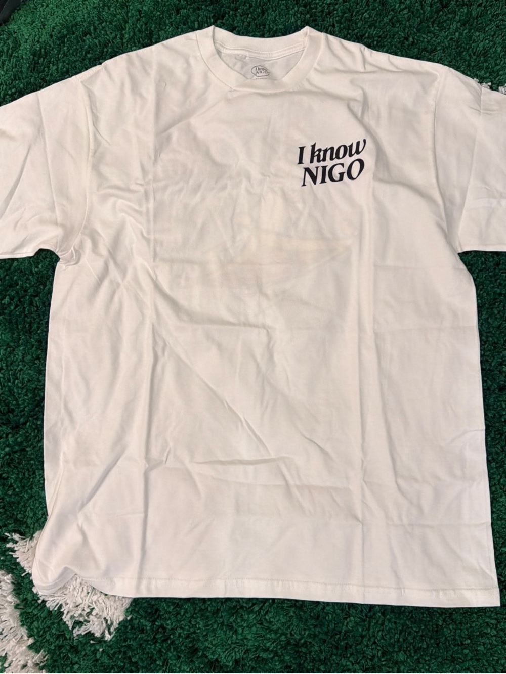 New I Know Nigo White T Shirt Size XL